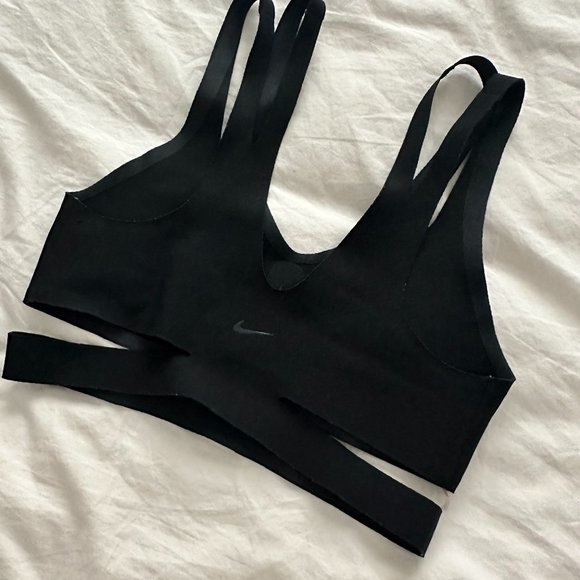 NIKE Light Support Non Padded Training Bra Black Size Small Av4432-623 - Picture 5 of 6